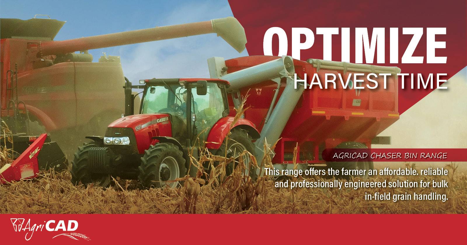 Optimize harvest time | AgriCAD chaser bin range