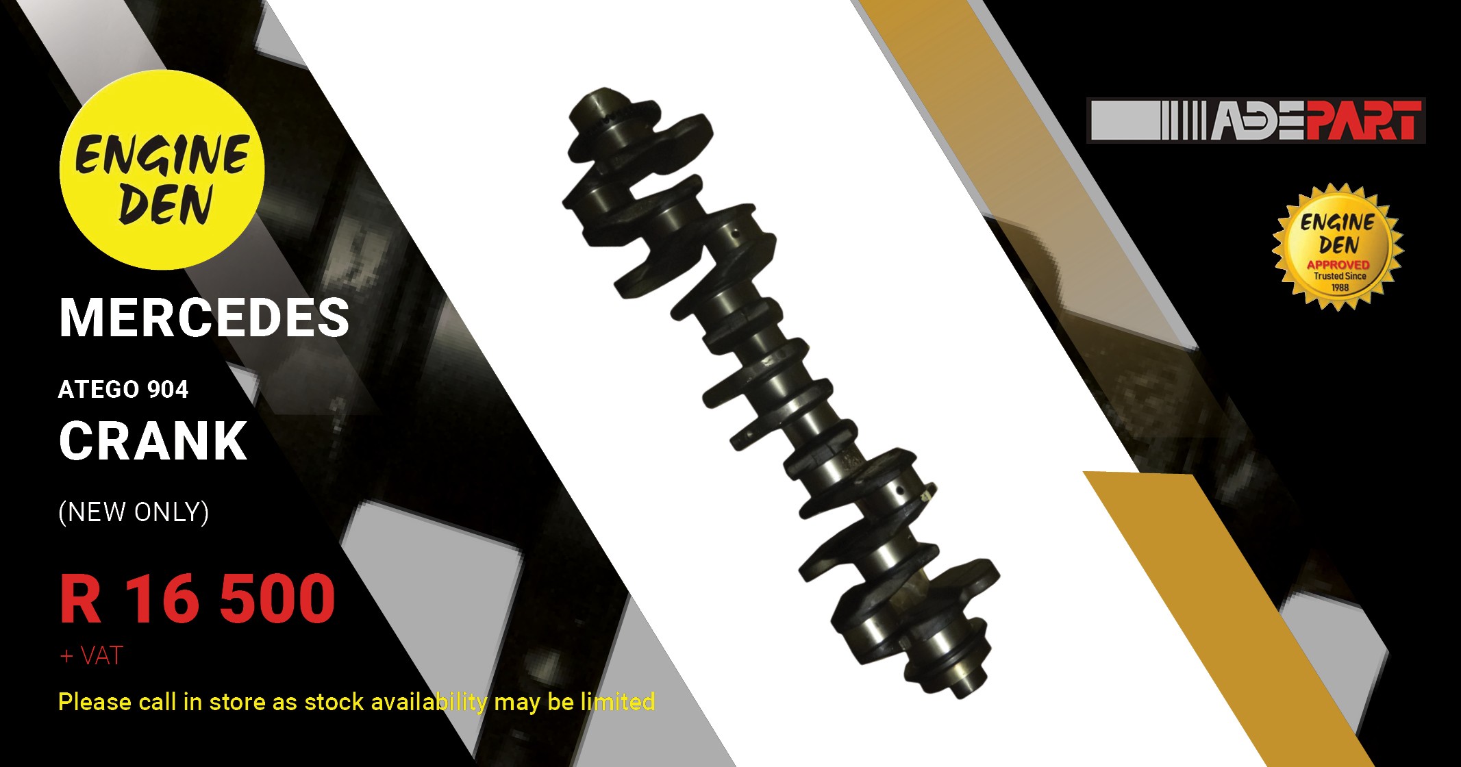 Mercedes ATEGO 904 new crank | Engine Den