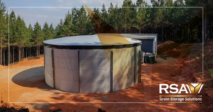 Long lasting grain storage | Corrugated zincalum grain dams | RSA Grain Storage Solutions