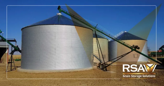Long lasting grain storage | Corrugated zincalum grain dams | RSA Grain Storage Solutions