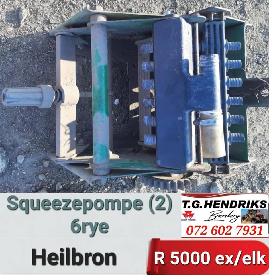 Squeeze pompe (2) 6 rye | T.G Hendriks boerdery