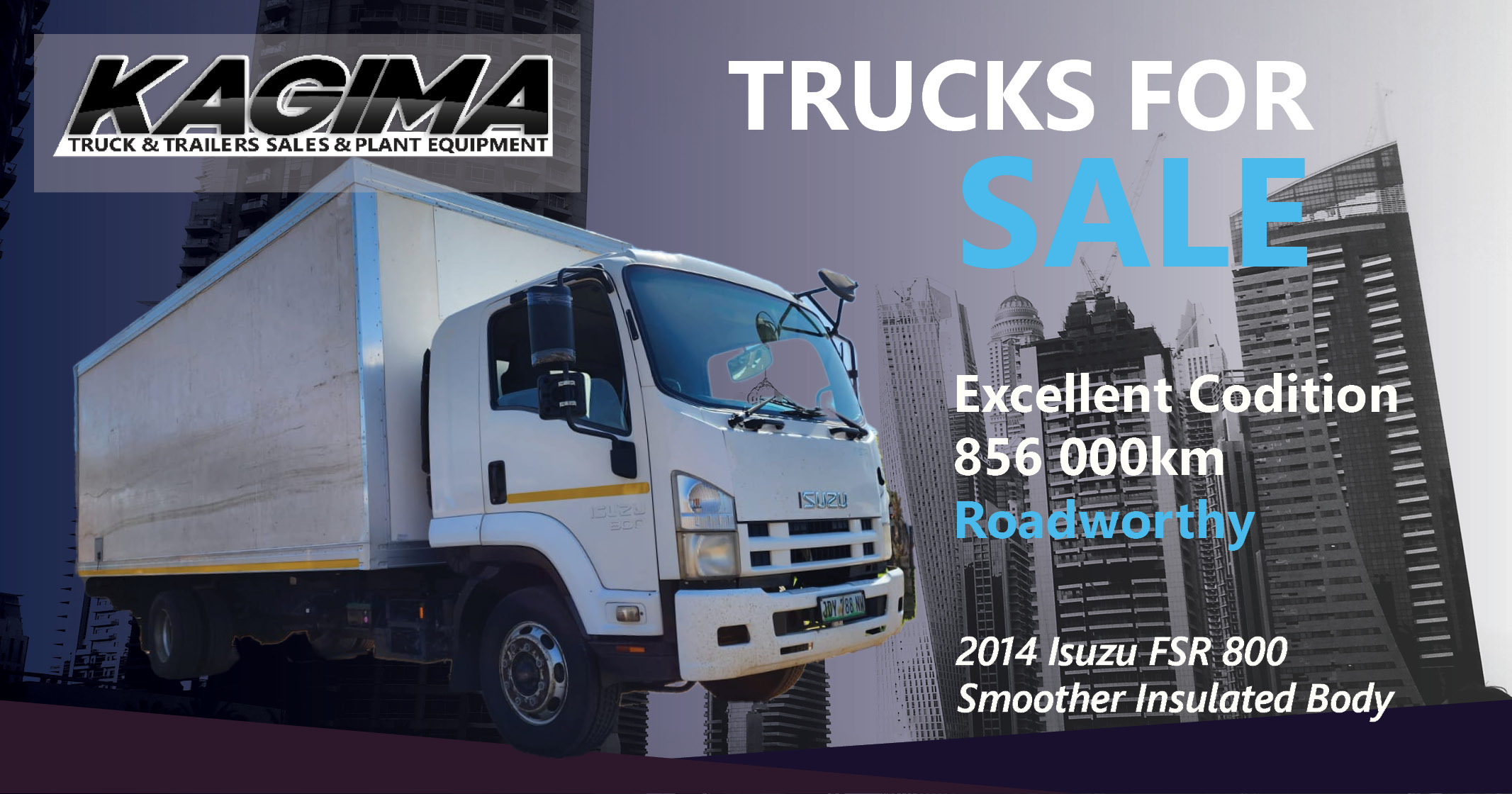 Trucks for sale | 2014 Isuzu FSR 800 | Kagima Trucks & Trailer