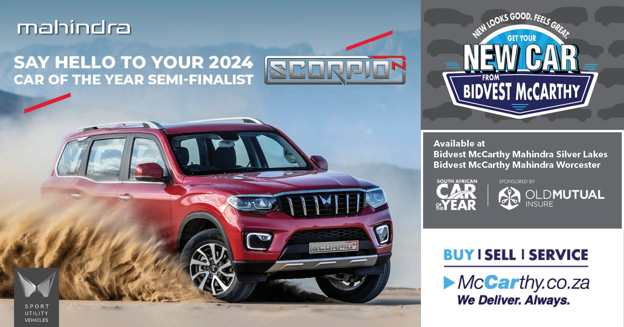 2024 Car of the year semi-finalist - SCORPIO-N | Bidvest McCarthy Mahindra Silverlakes