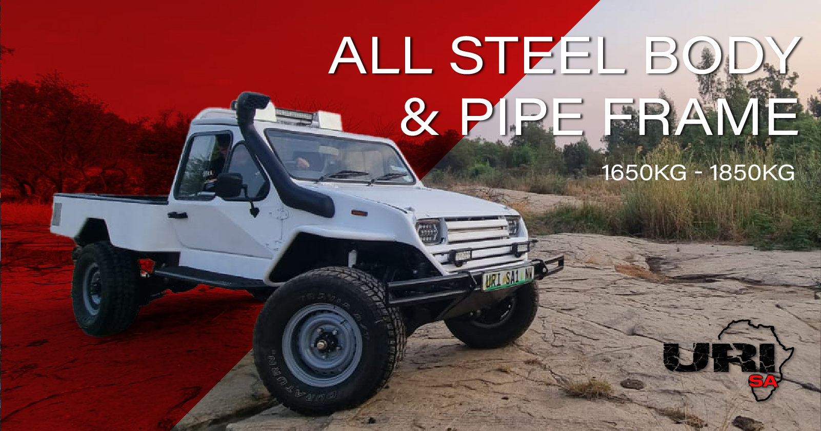 All steel body & pipe frame | 1650 kg - 1850 kg | URI-SA