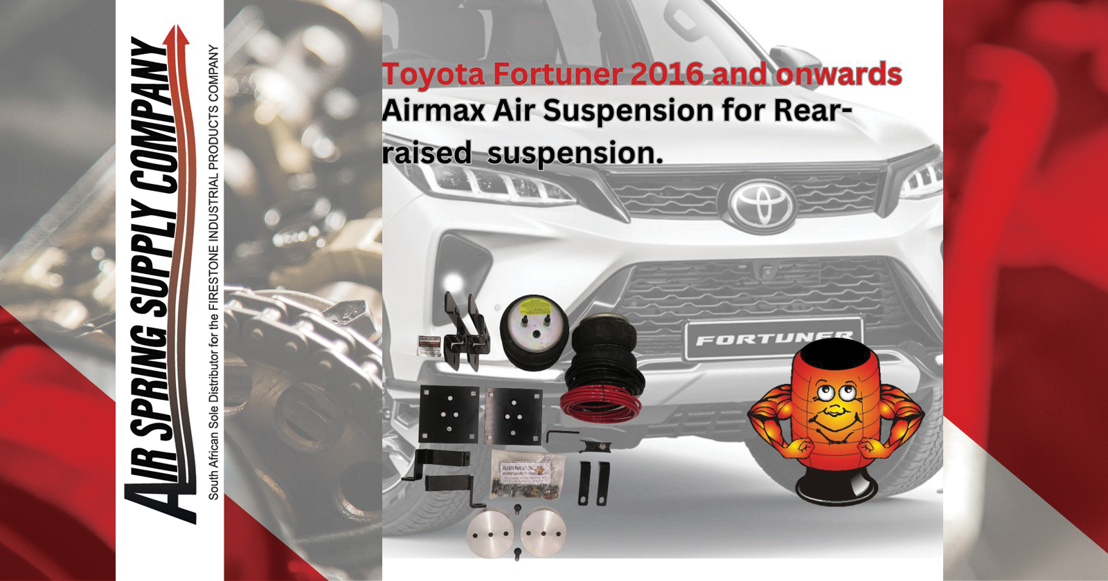 Airmax air suspension for rear-raised suspension | Air Spring Supply Company