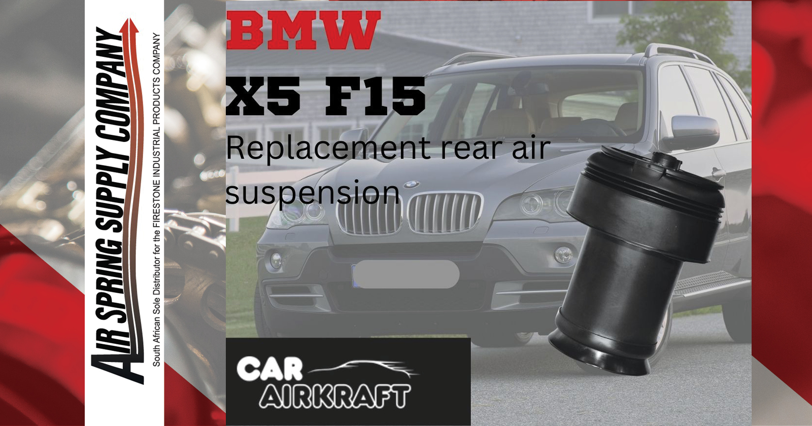 BMW X5 F15 | Replacement rear air suspension | Air Spring Supply Company