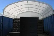 Myrtle L6m x L6m Container Shelter | Acacia Canopies | MAS Power