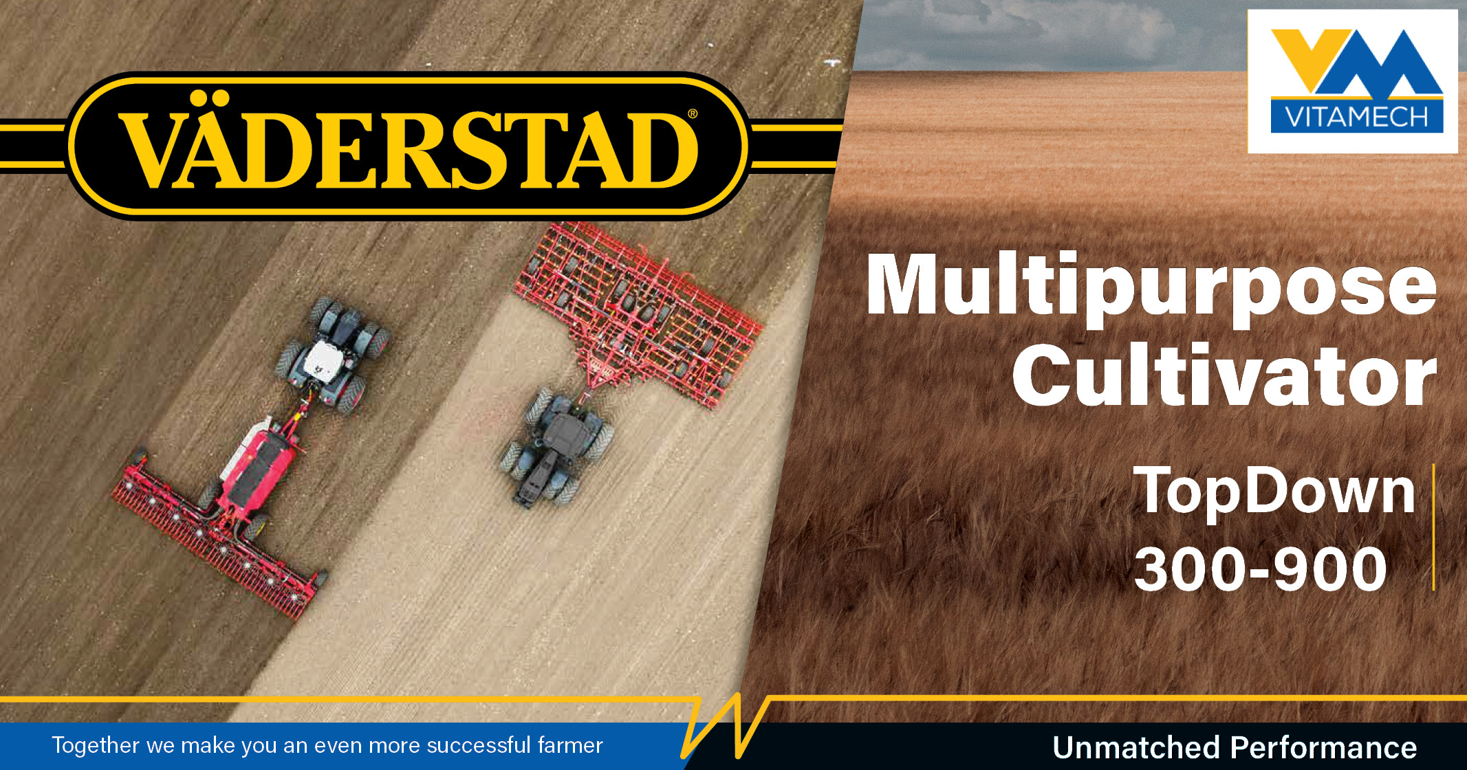 Multipurpose cultivator | VÄDERSTAD | TopDown 300-900 | Vitamech