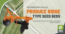 Fieldking Disc Ridger with Roller | Produce Ridge Type Seed Beds