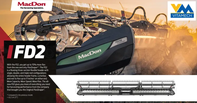 MacDon D2 Draper / FD2 FlexDraper® | Vitamech