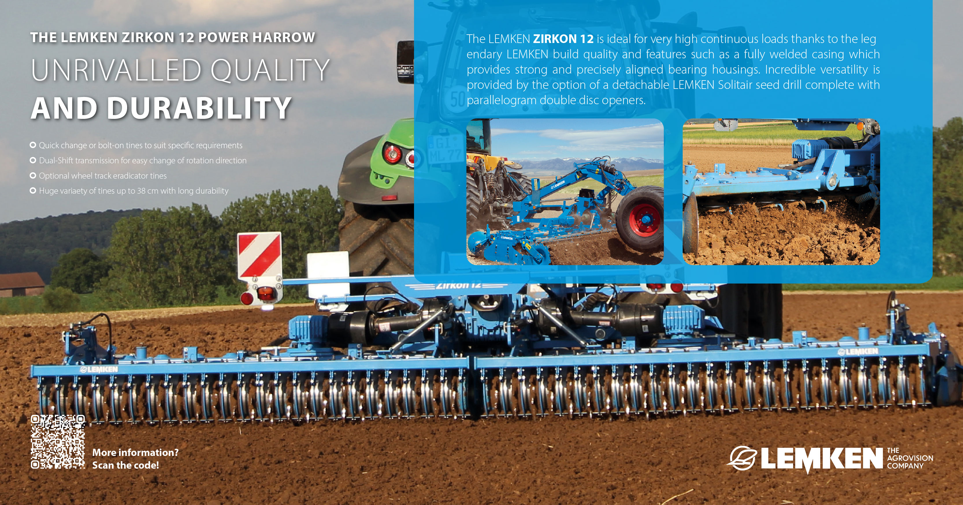 The LEMKEN ZIRKON 12 power harrow | LEMKEN