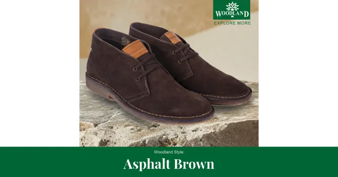 Asphalt - Men's lace-up suede shoes | Woodland