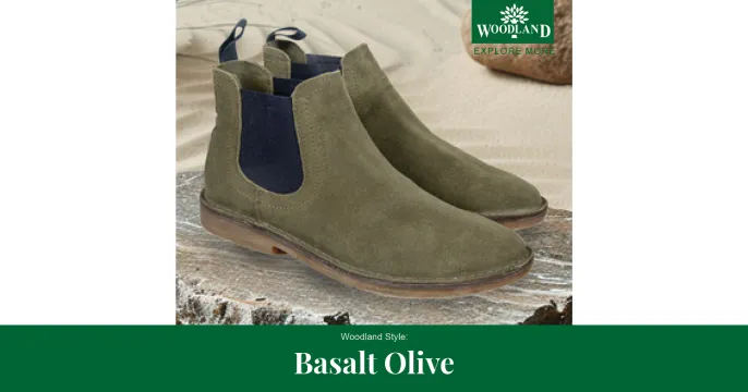Basalt - Men's suede leather Chelsea boots | Woodland