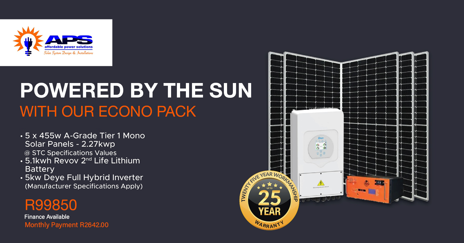 Powered by the sun with our ECONO pack | Affordable Power Solutions