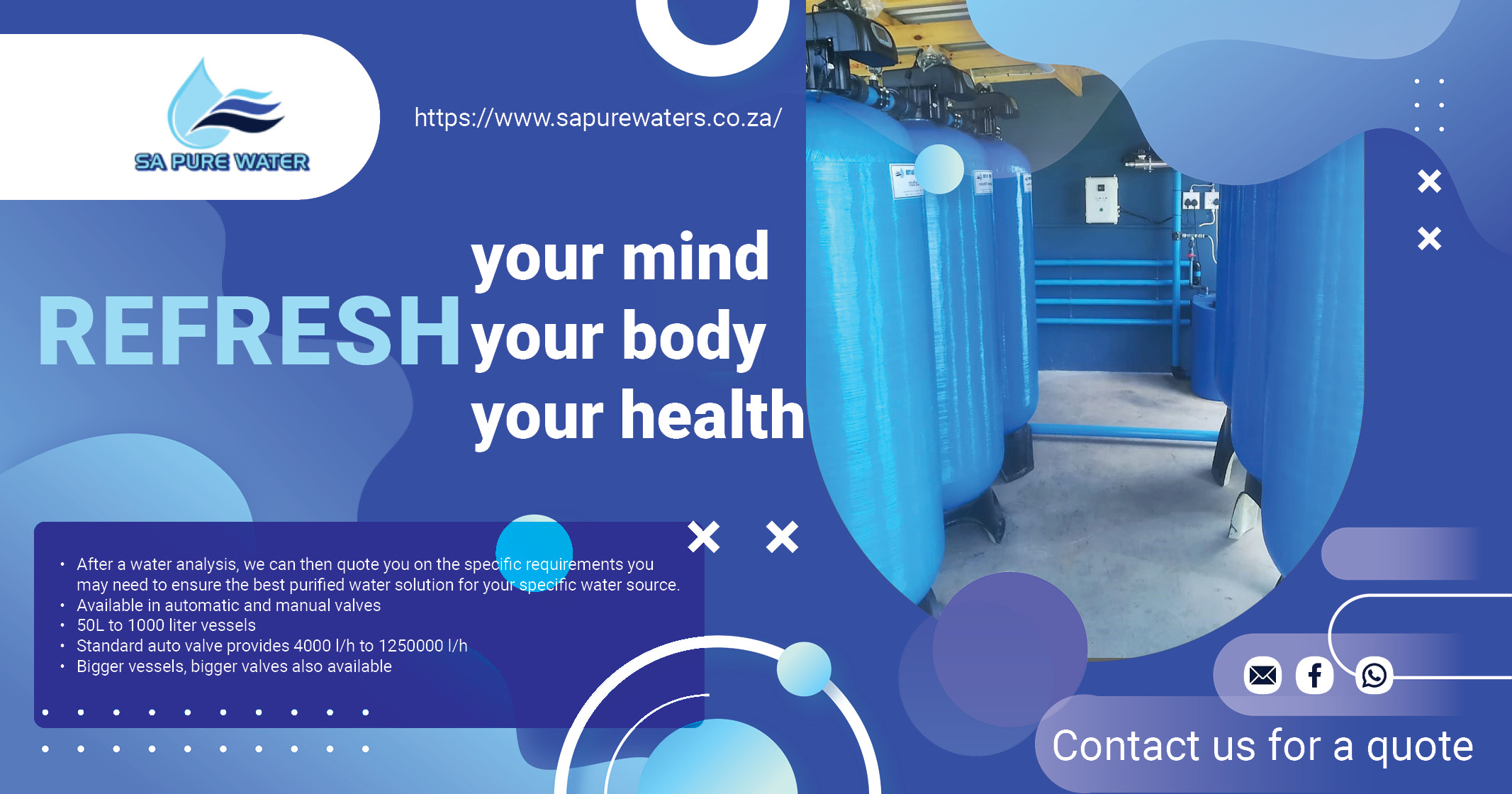 Refresh your mind, body and health | SA Pure Water
