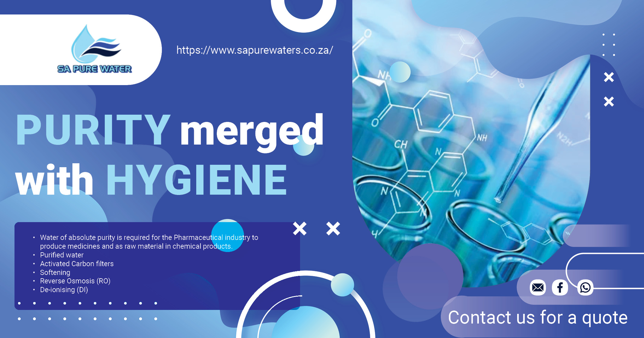 Purity merged with Hygiene | SA Pure Water
