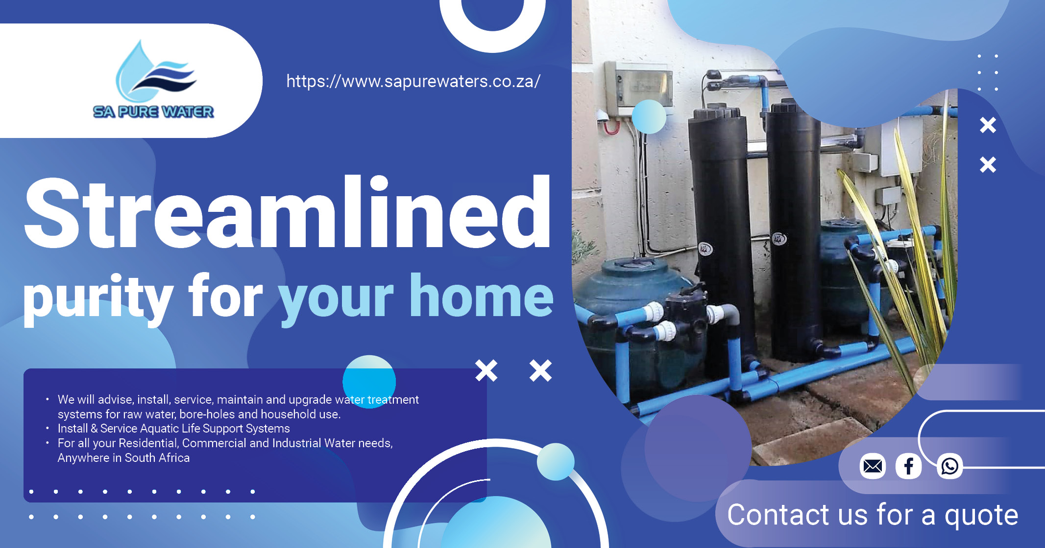Streamlined purity for your home | SA Pure Water