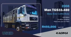 2006 Man TGS33.480 Mass side cattle body | Kagima Trucks & Trailer