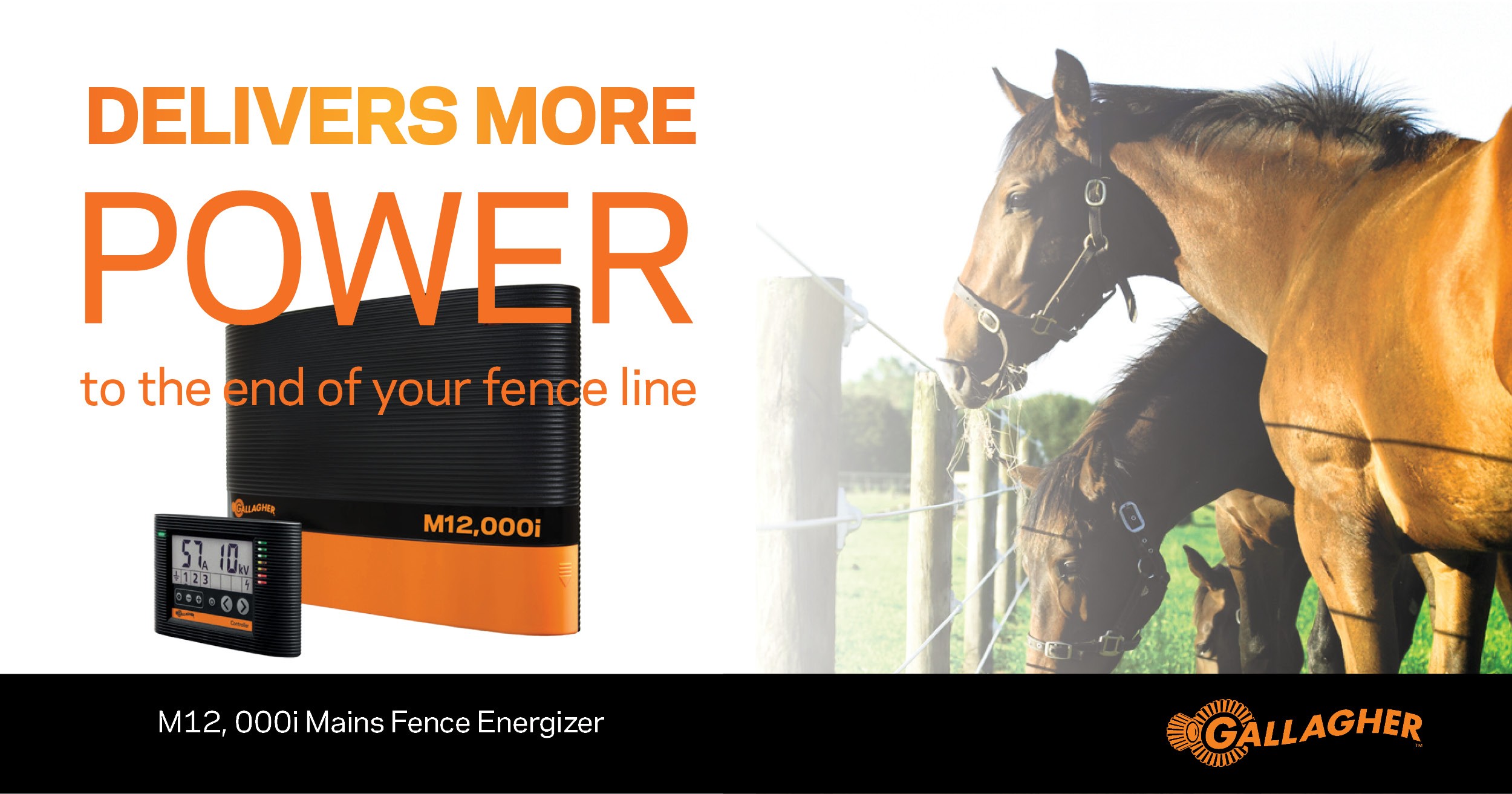 M12,000i Mains fence energizer | Gallagher ™