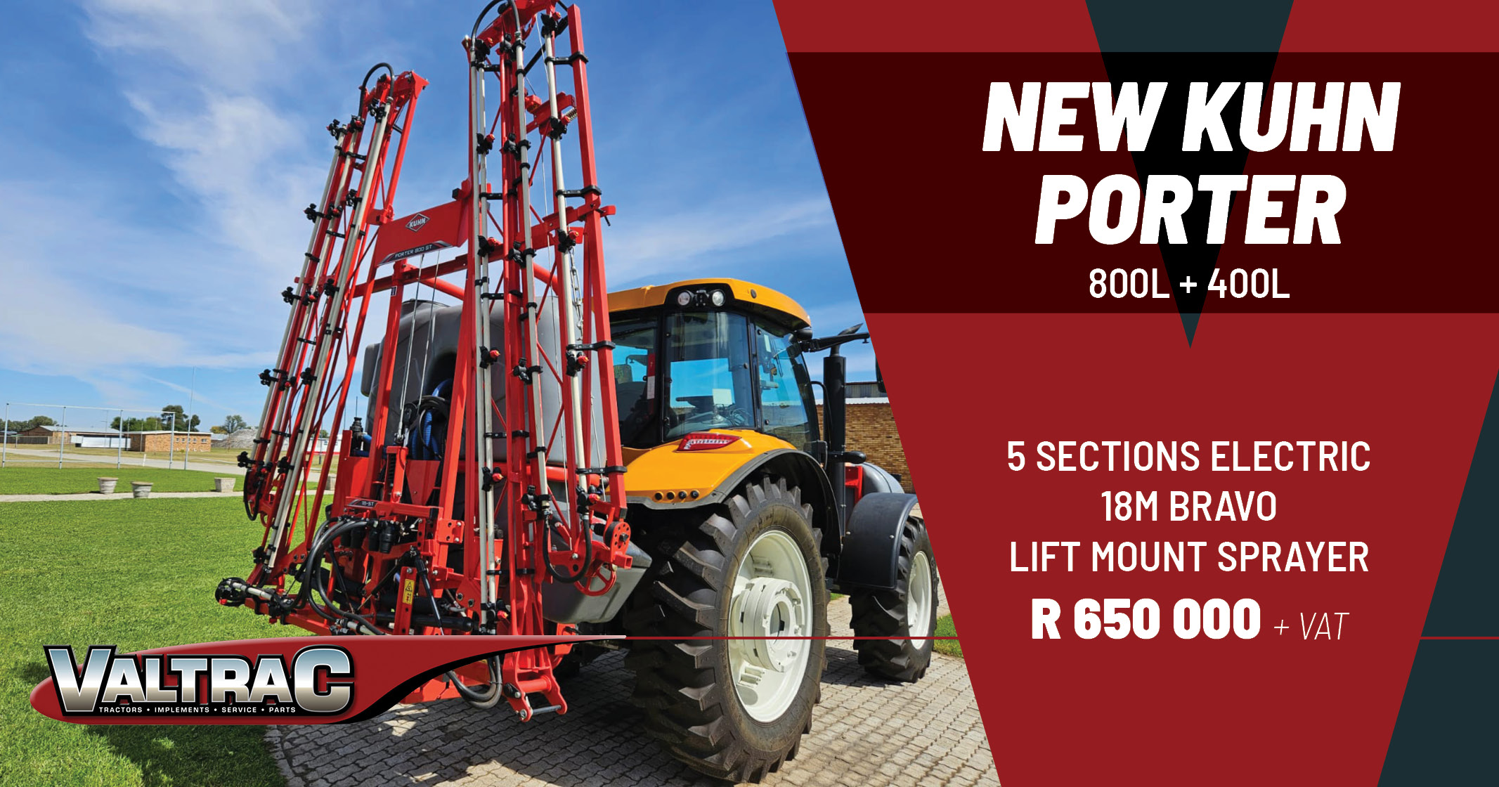 New | Kuhn porter 800L and 400L | Valtrac