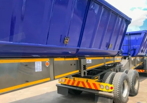 Top trailer sidetipper