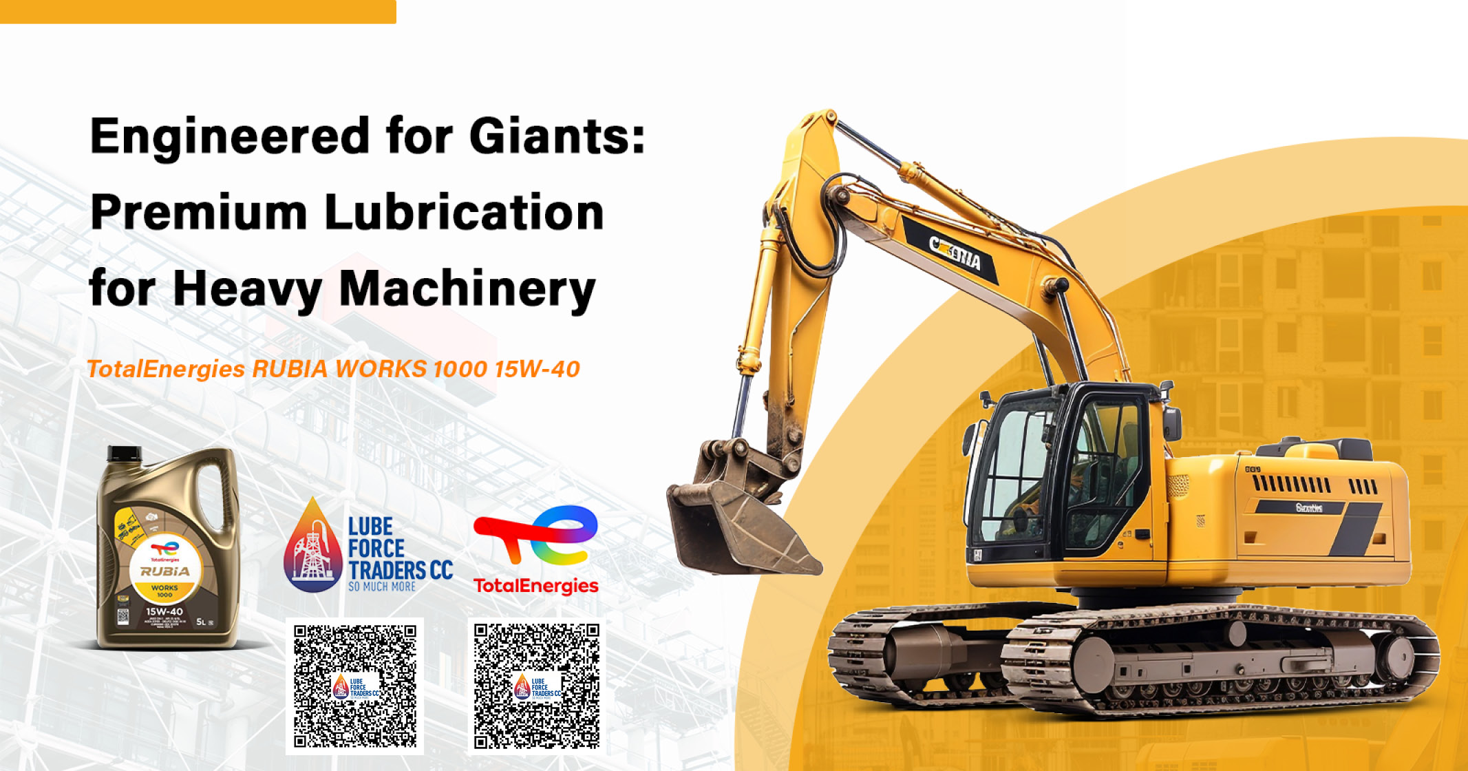 Engineered for giants: Premium lubrication for heavy machinery | Lube Force Traders cc