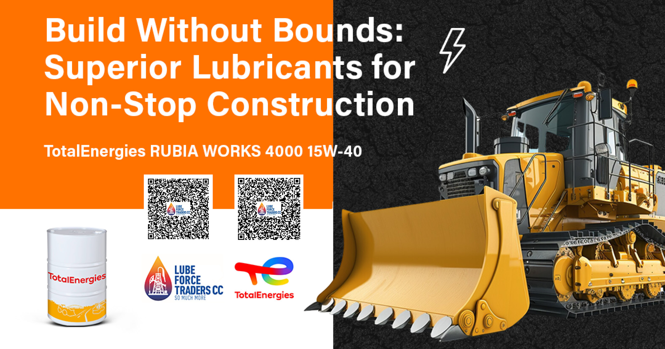 Build without bounds: Superior lubricants for non-stop construction | Lube Force Traders cc