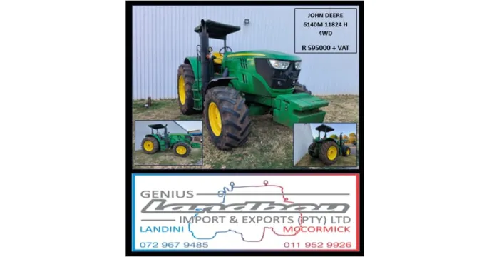 JOHN DEERE 6140M | 4WD 11824 H | Genius landbou