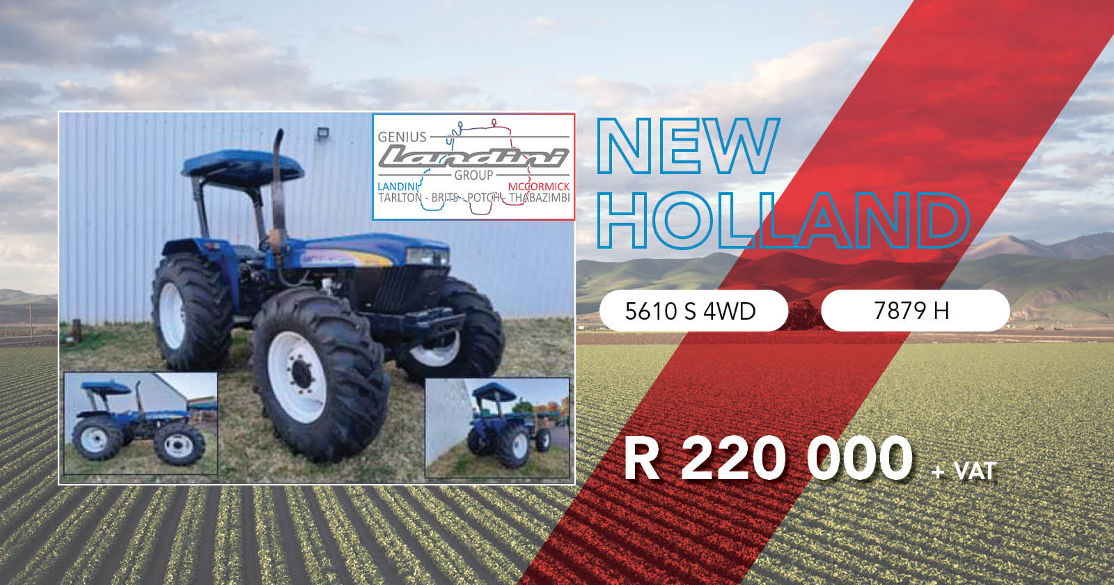 NEW HOLLAND 5610 S 4WD 7879 H | Genius landbou