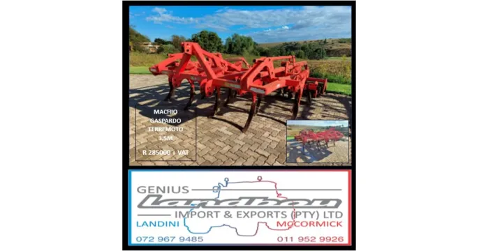 MACHIO GASPARDO TERREMOTO 3.5 M |  Genius landbou