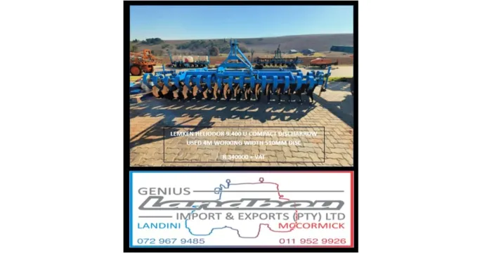 LEMKEN HERIODOR 9.400 U COMPACT DISC HARROW | Genius landbou