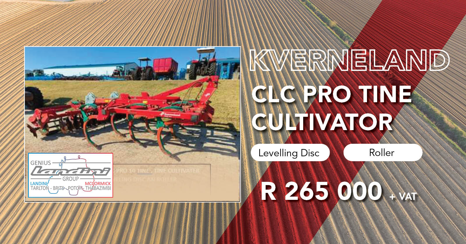 KVERNELAND CLC PRO TINE CULTIVATOR | Genius landbou