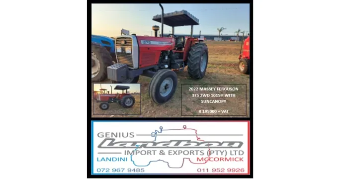 2022 MASSEY FERGUSON - WITH SUNCANOPY | Genius landbou