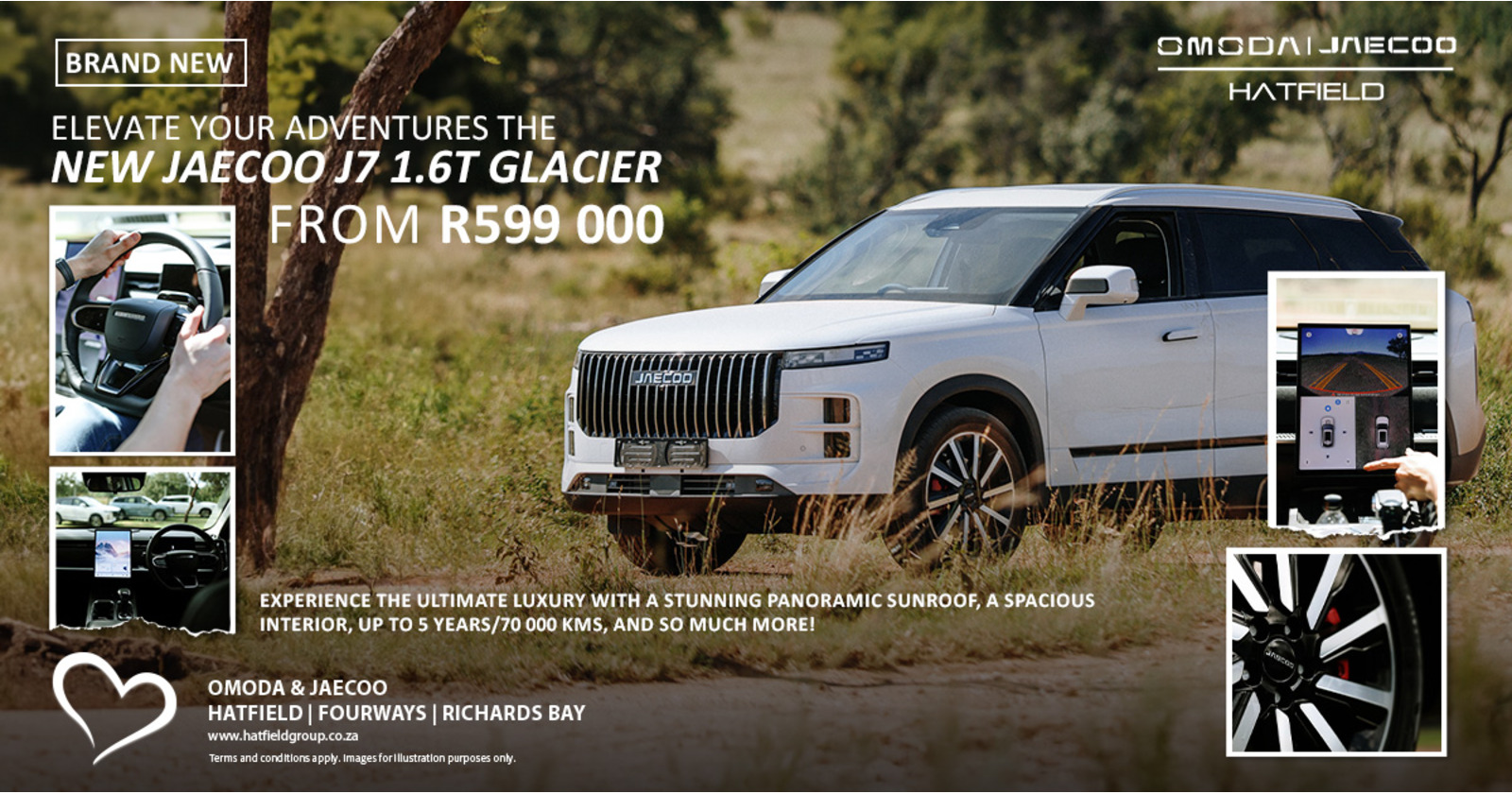 Elevate your adventures in the new Jaecoo J7 1.6T Glacier | Hatfield Motor Group