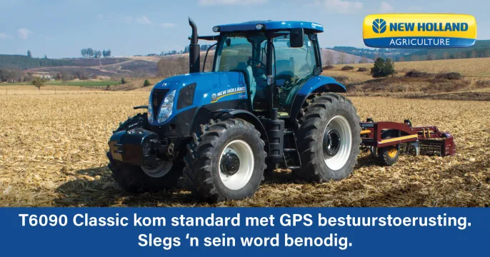 T6050 Delta is beskikbaar in ROPS of Kajuit en met verskillende bande opsies indien benodig