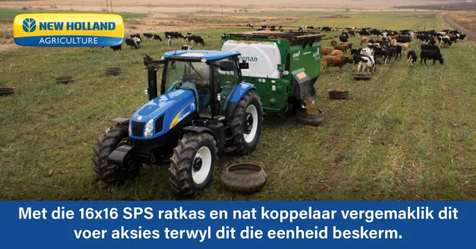T6050 Delta is beskikbaar in ROPS of Kajuit en met verskillende bande opsies indien benodig