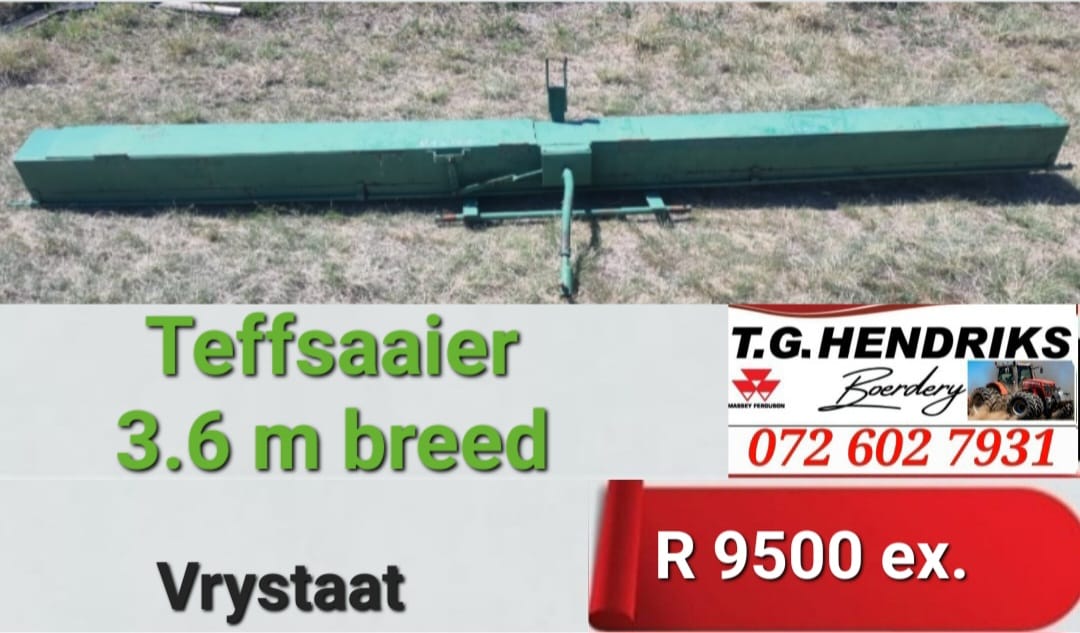Teffsaaier 3.6 m breed | T.G Hendriks boerdery