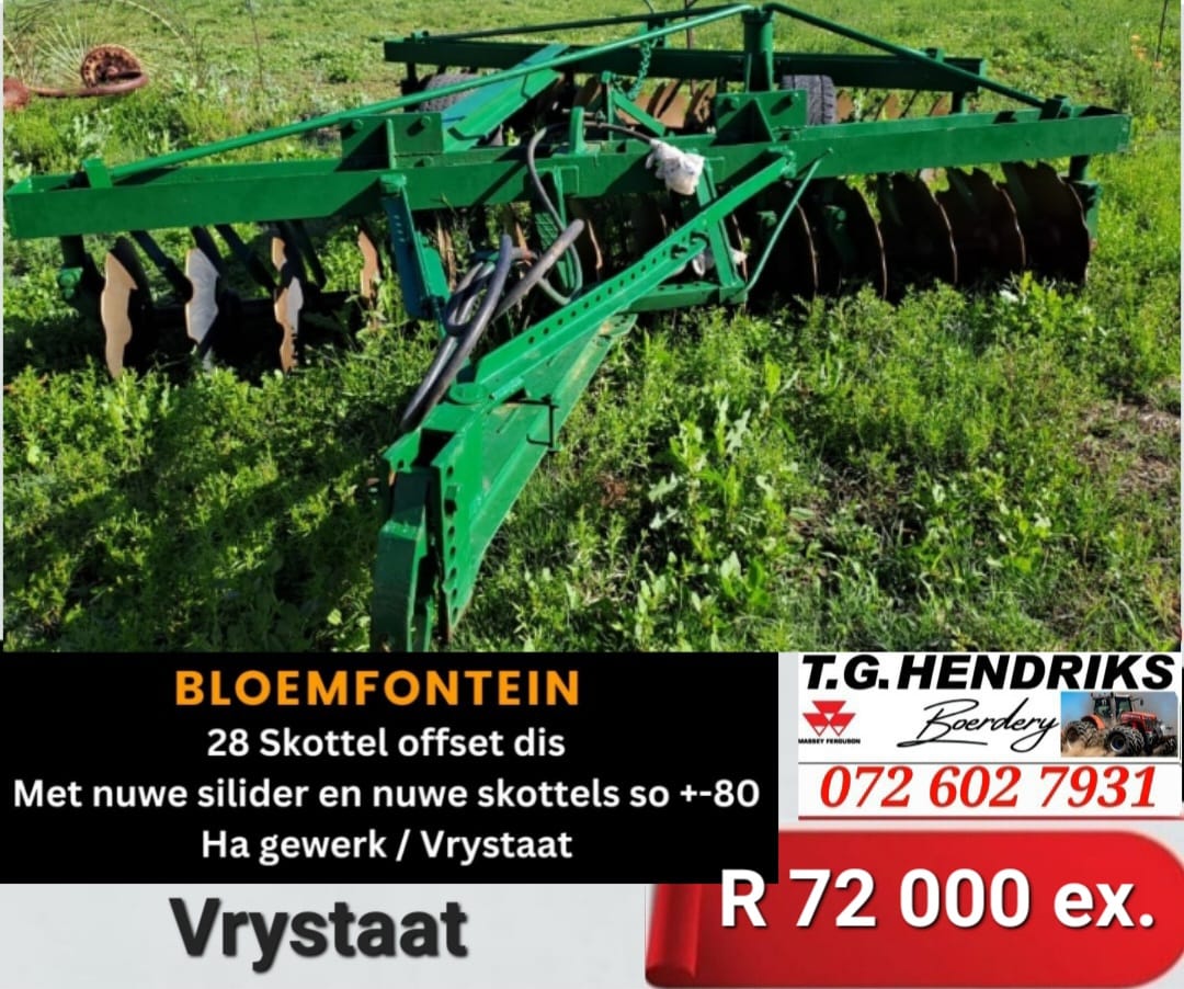 28 Skottel offset dis | T.G Hendriks boerdery