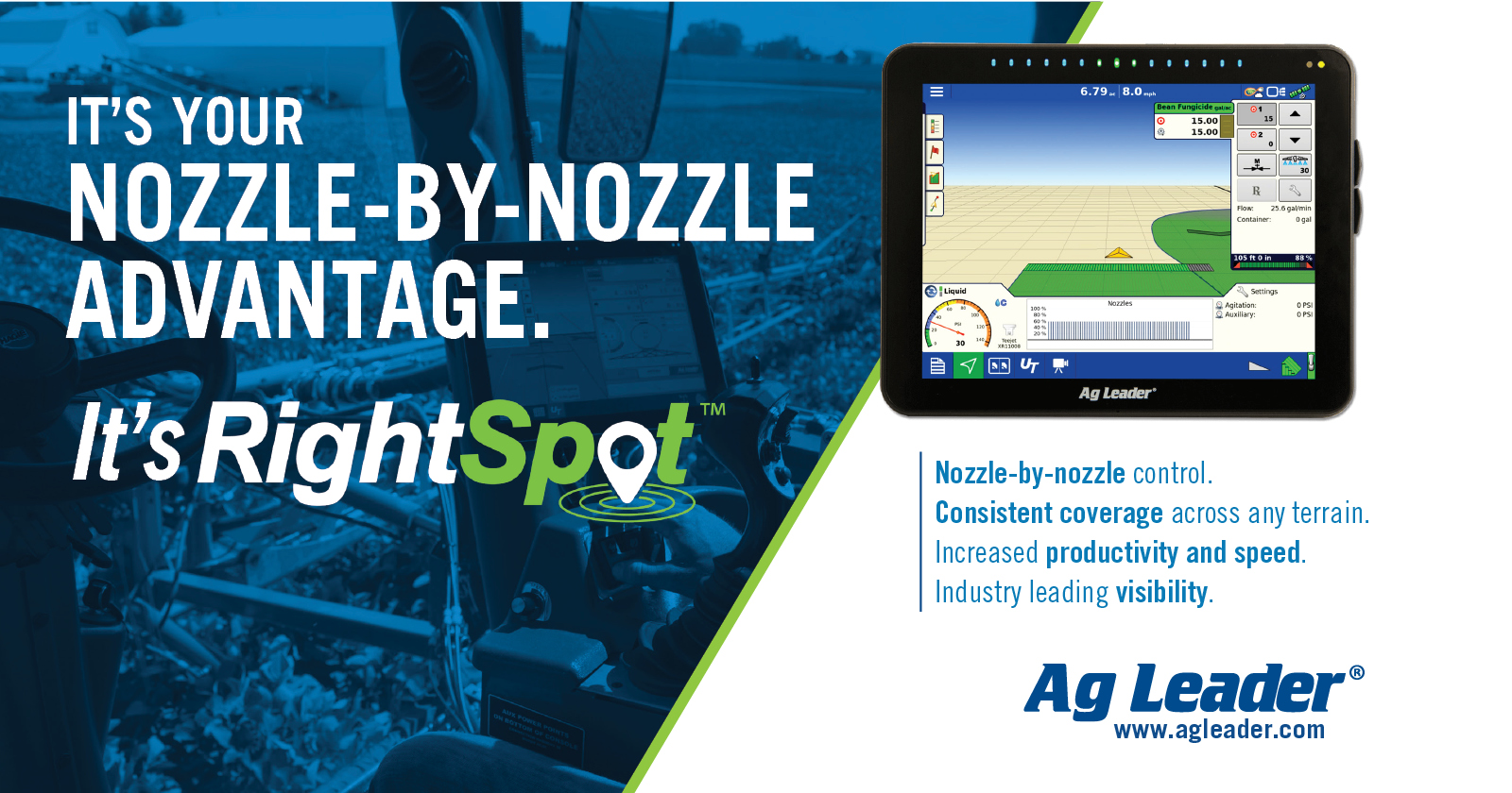 It's your nozzle-by-nozzle advantage | It's RightSpot | Agtech Technology