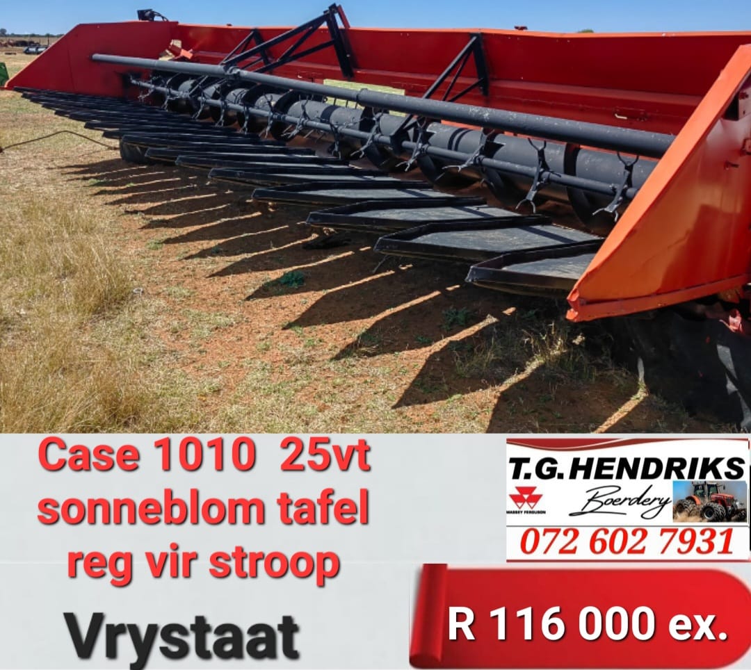 Case 1010 25 vt sonneblom tafel | T.G Hendriks boerdery