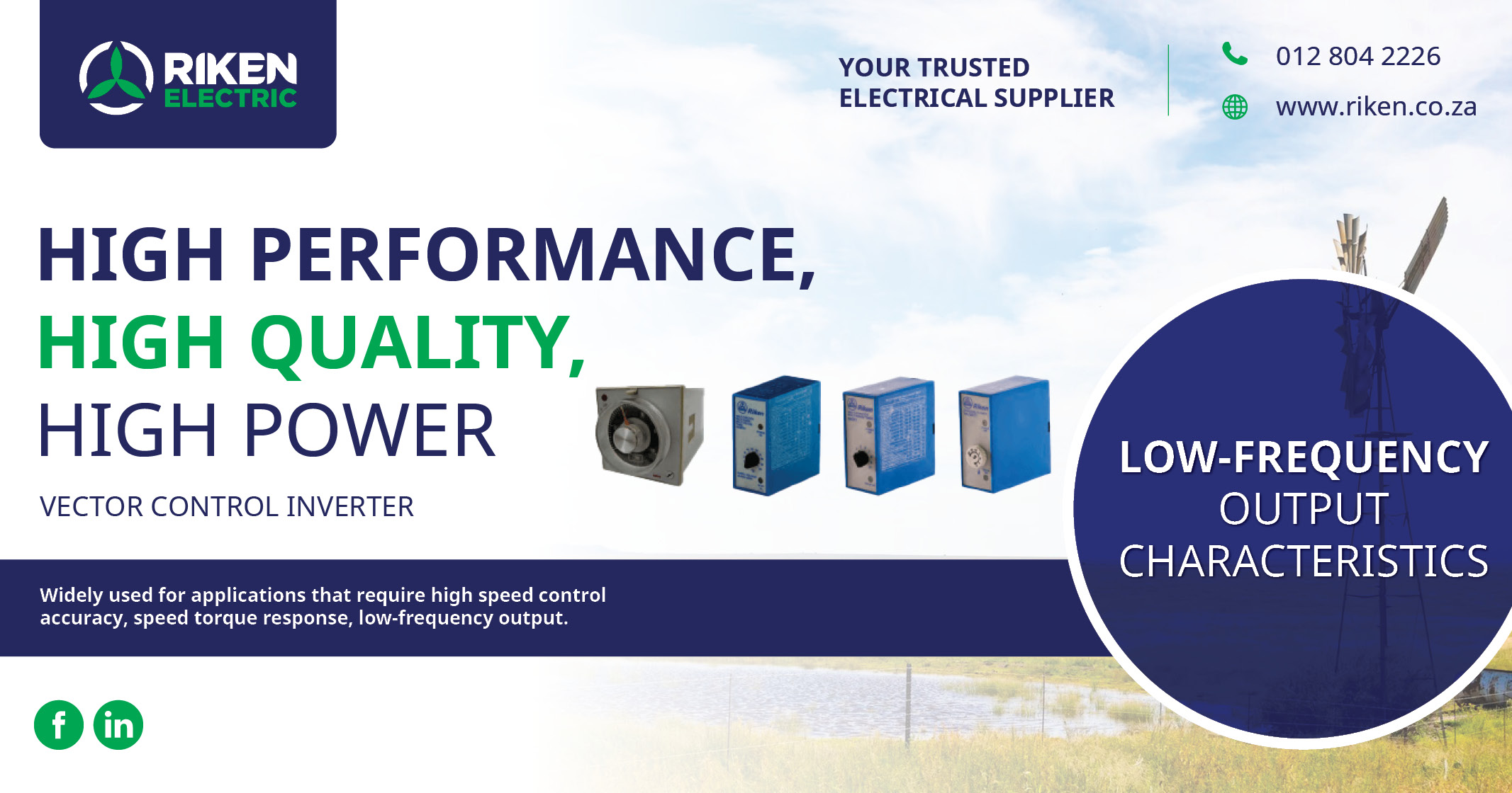 Vector control inverter | Riken Electric