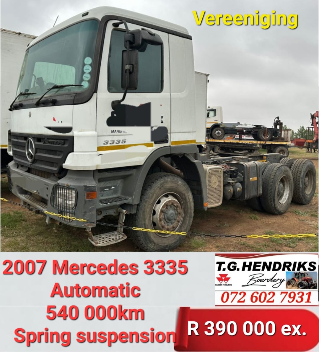 2007 Mercedes 3335 Automatic | T.G Hendriks boerdery