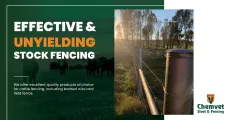 Effective & unyielding stock fencing | Chemvet Steel & Fencing