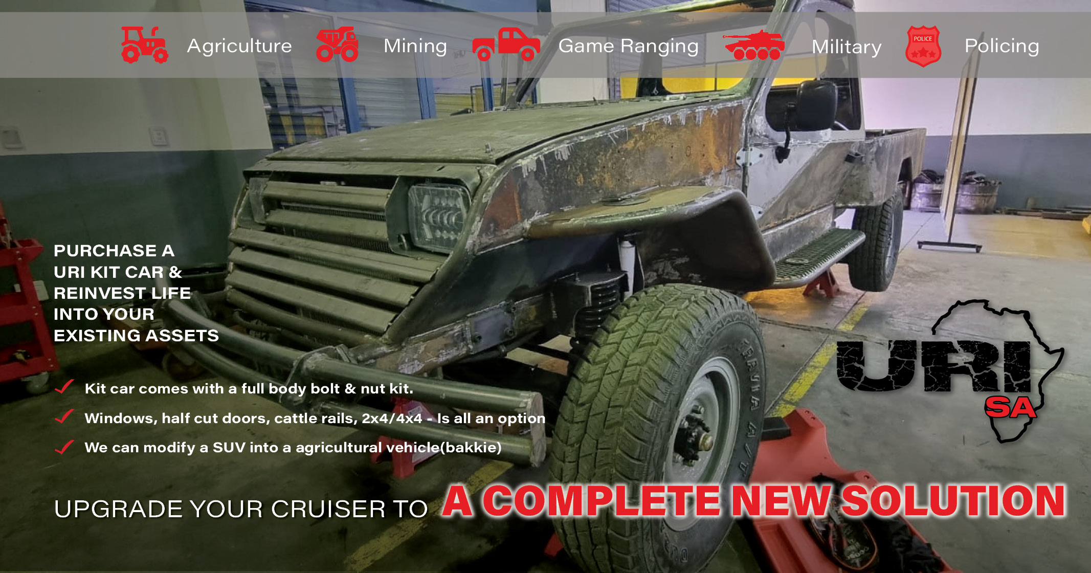 Purchase a URI KIT CAR & reinvest life into your existing assets | URI - SA Pty Ltd