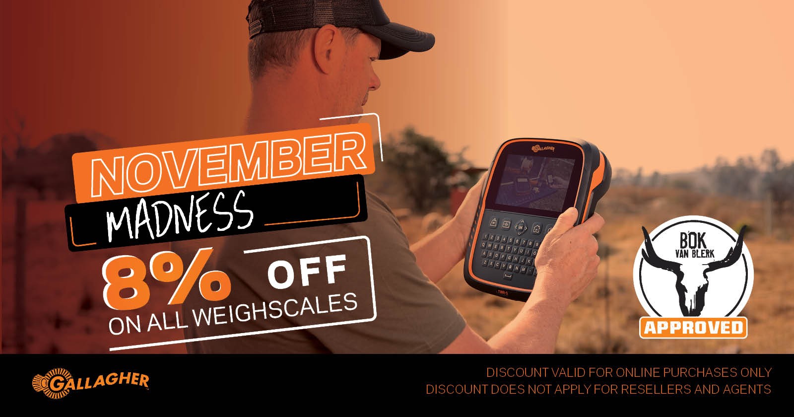 November MADNESS with Gallagher 8% off on all weighscales