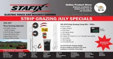 Stafix Security Centres | JVA Electric Fencing | Strip Grazing Solutions | July SPECIALS