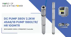 DC Pump 380V 2.2 kW 4SA6/18 Pump 1980Ltr/ HR 100 MTR | World of Sun & Wind Power