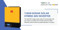 7.2KW Kodak solar hybrid 48V inverter | World of Sun & Wind Power