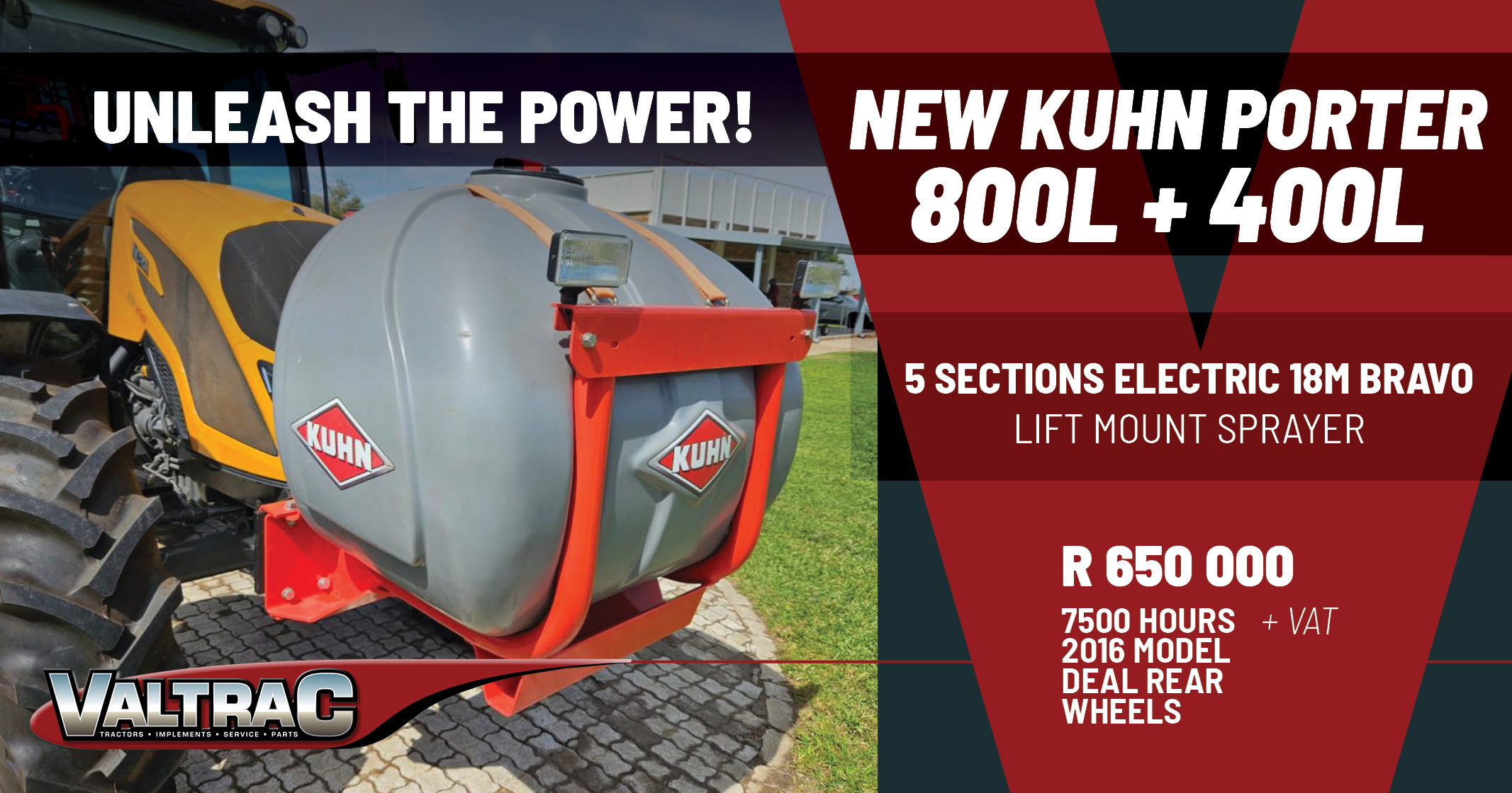 New | Kuhn Porter 800L & 400L | Valtrac