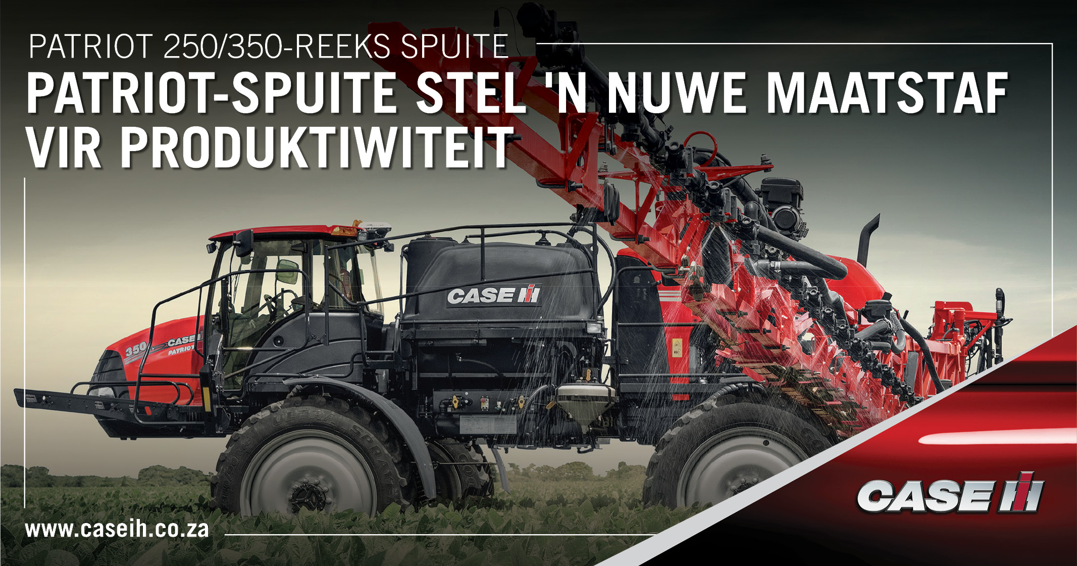 Patriot 250/350-Reeks Spuite | Patriot-Spuit stel `n nuwe maatstaf vir produktiwiteit | CASE IH